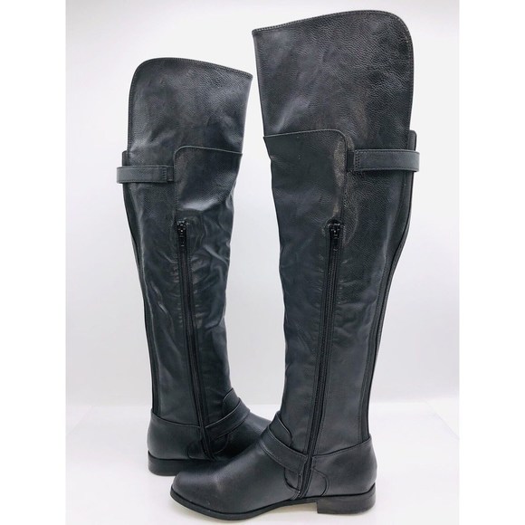 Bar III Women's Daphne Over-The-Knee Riding Boots Black US 6M  #Q-23 - Picture 6 of 9